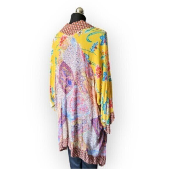 Umgee  Floral / Ditsy  Print Long Kimono NWT Sz S/M - Picture 5 of 13